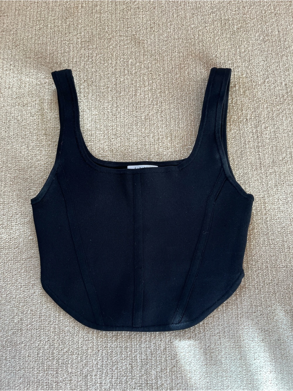 Black Babaton Crop Top - Size Small